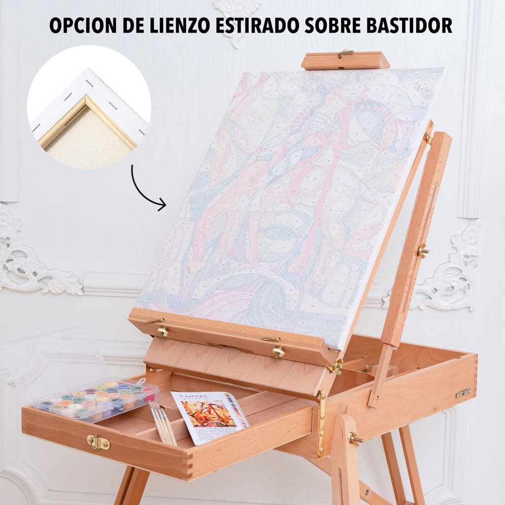 Campo de Amapolas- Pintar por Números- Canvas by Numbers