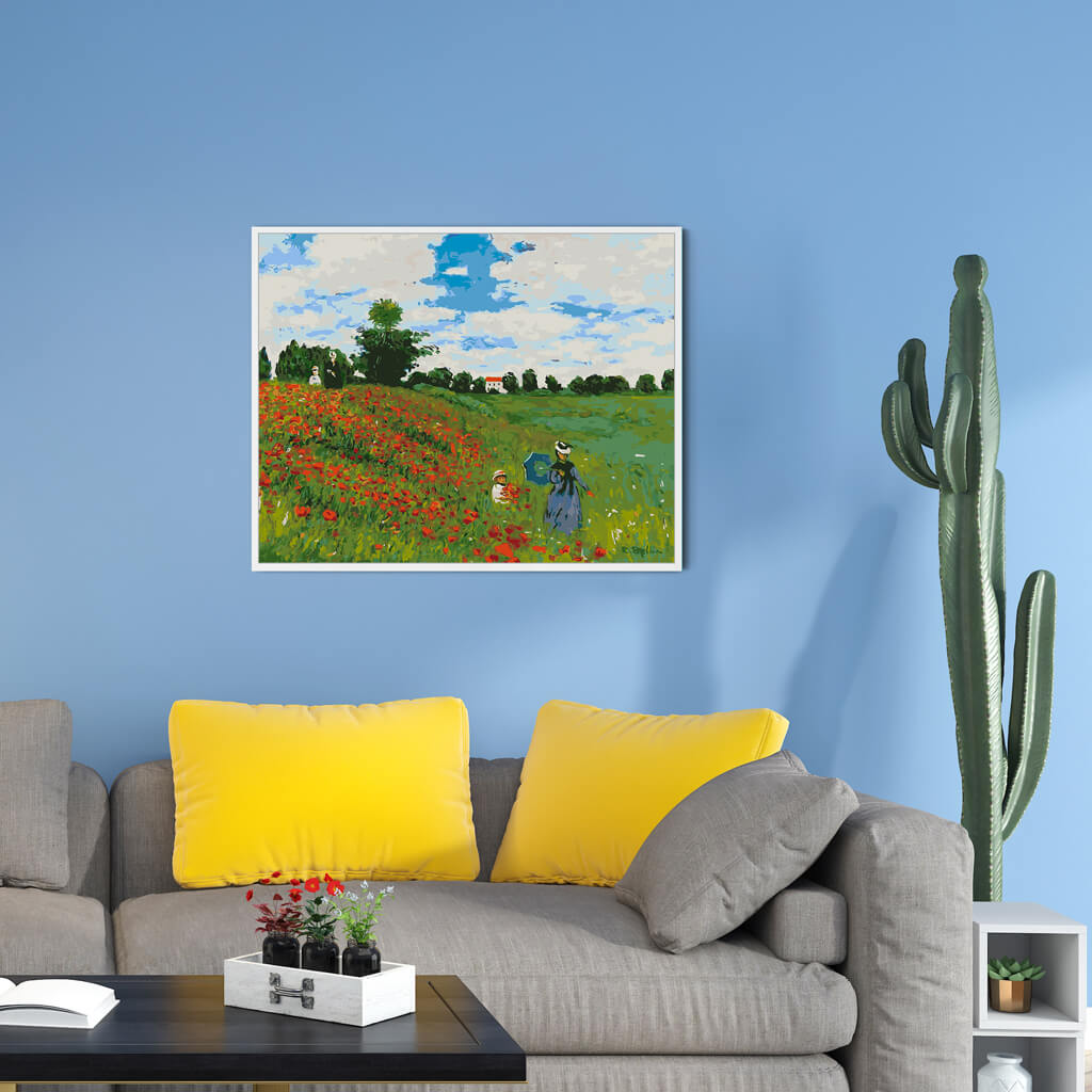 Campo de Amapolas- Pintar por Números- Canvas by Numbers