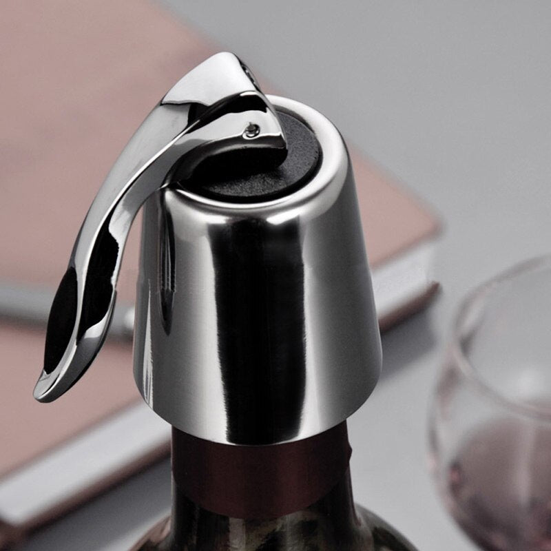 Tapón para vino espumoso hermético reutilizable