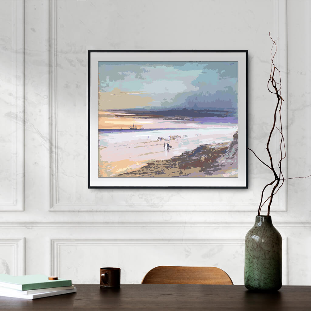 Escena de Playa- Pintar por Números- Canvas by Numbers