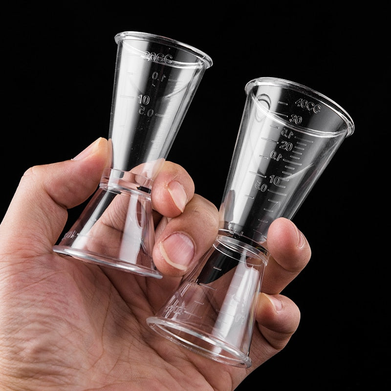 Jigger transparente 10ml/20ml-20ml/40ml
