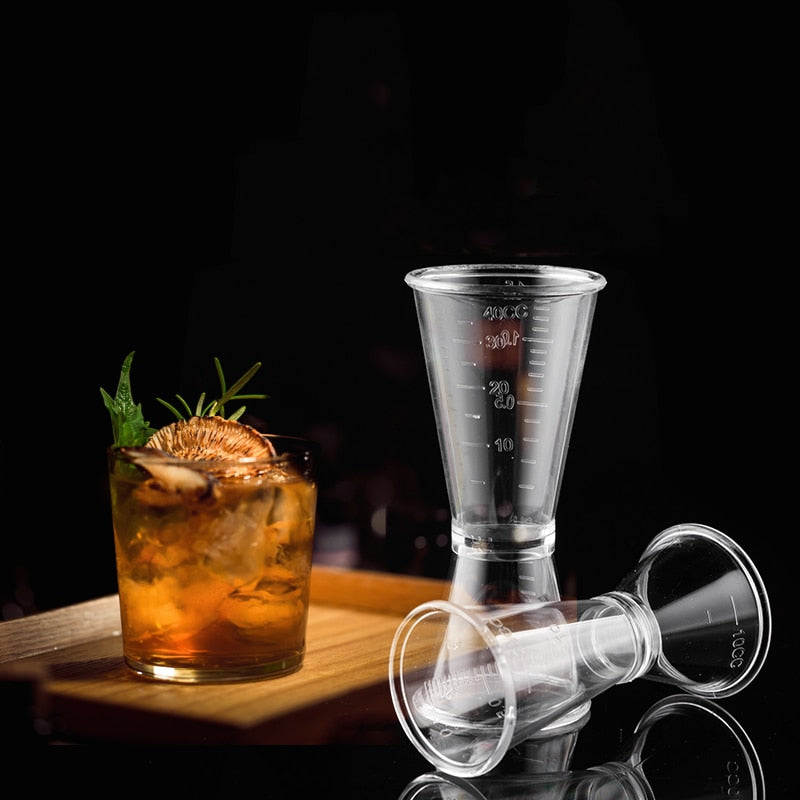 Jigger transparente 10ml/20ml-20ml/40ml